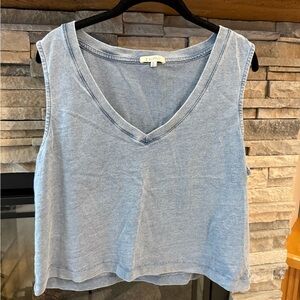 Z Supply Light Blue V-Neck Tank Top